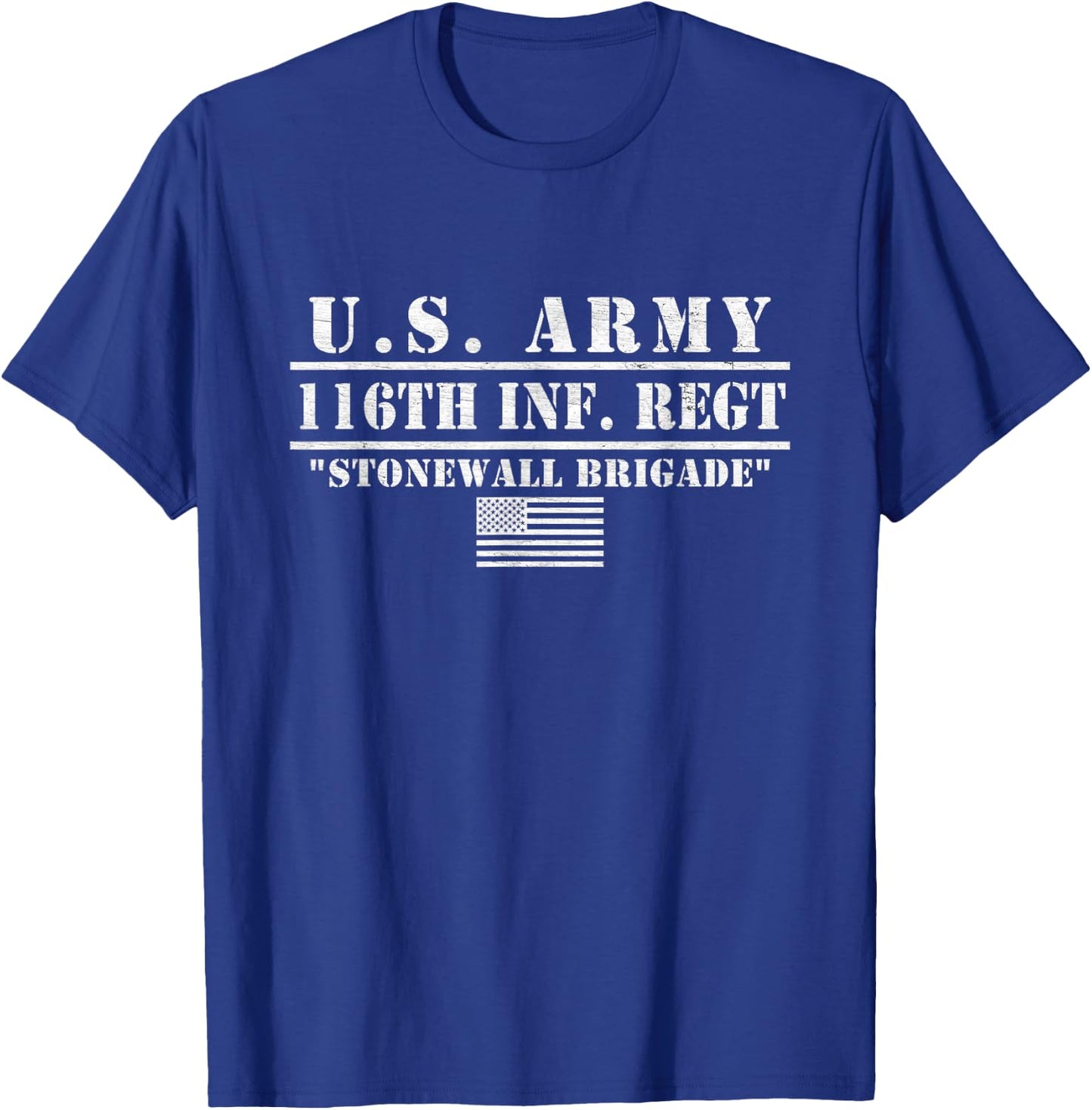 Us Army 116th Infantry Regiment 116th Inf Regt Gifts T-Shirt - T-Shirt | Royal