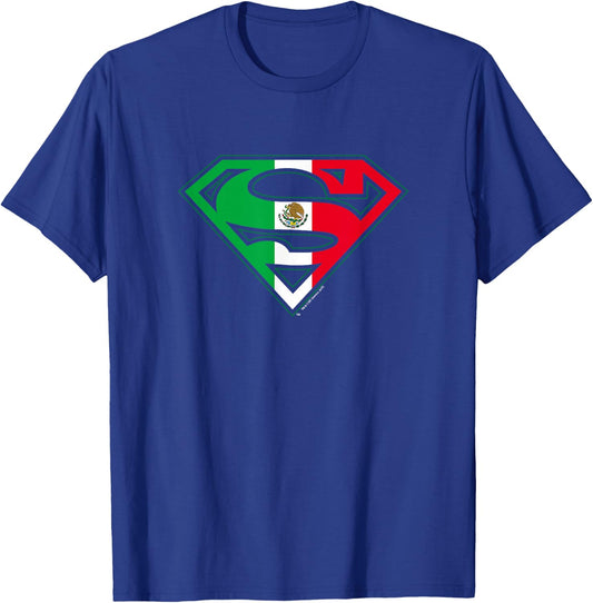 Superman Mexican Shield T-Shirt - T-Shirt | Royal