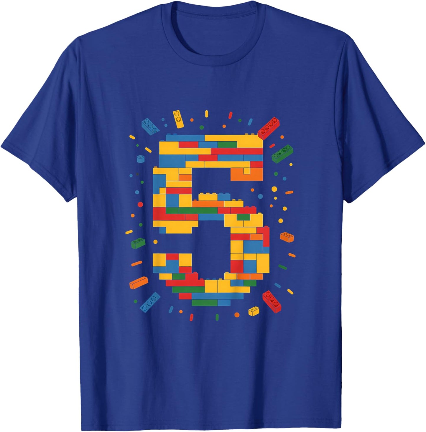Ich Bin 5 Bausteine Geburtstag Klemmbausteine 5. Geburtstag T-Shirt - T-Shirt | Royal