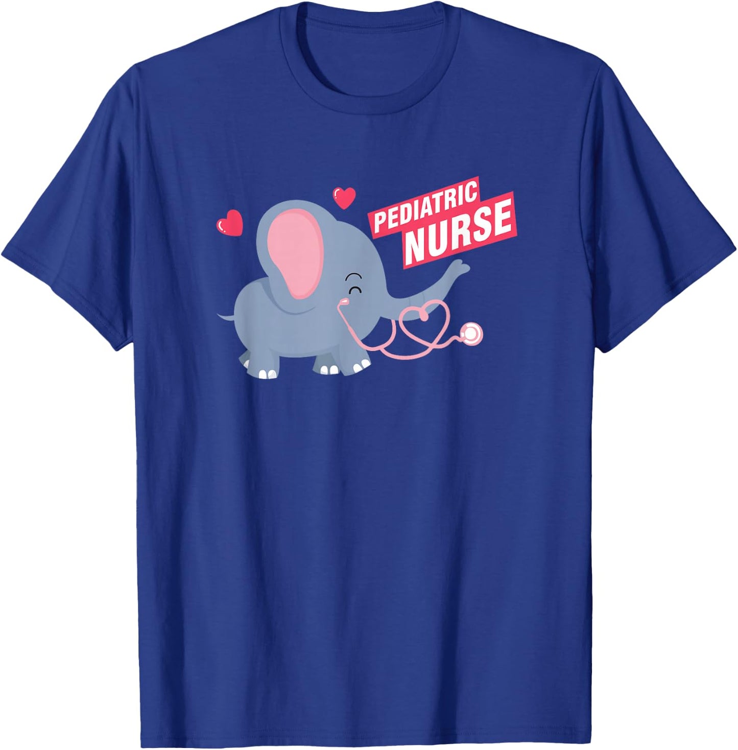 Cute Elephant Children's Nurse Children's Nurse Children's Nurse RN Children's Nurse T-Shirt - T-Shirt | Royal