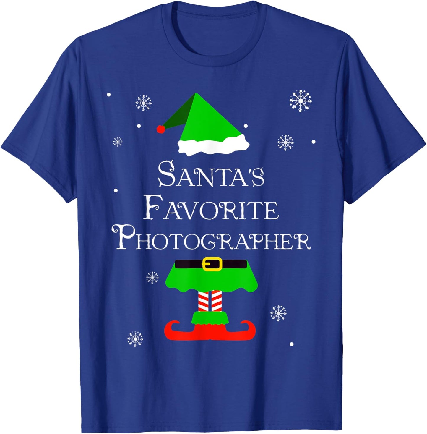 Santa's Favorite Photographer T-Shirt - T-Shirt | Royal