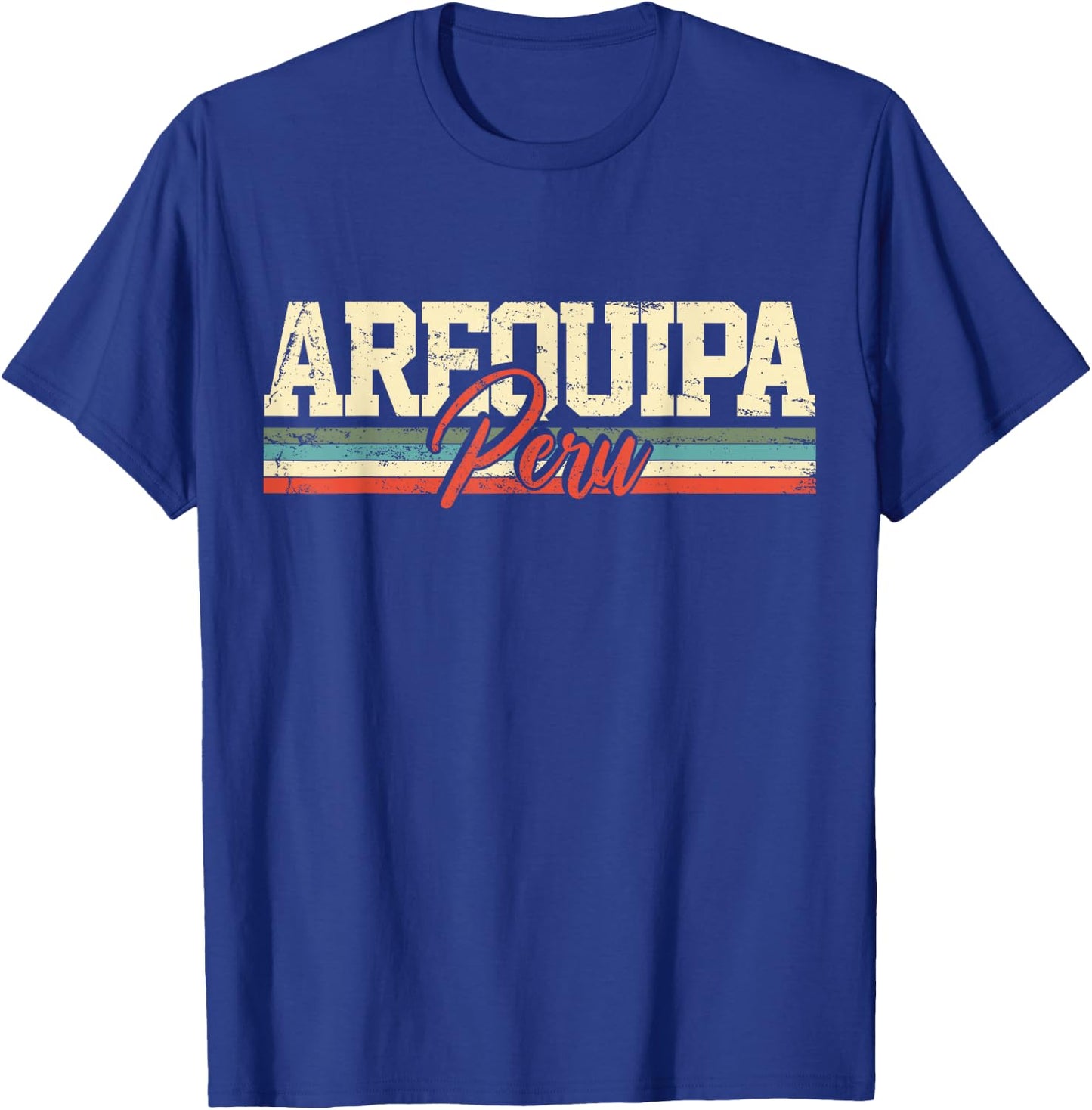 Arequipa Peru Travel Souvenir Retro Vintage Gift T-Shirt - T-Shirt | Royal