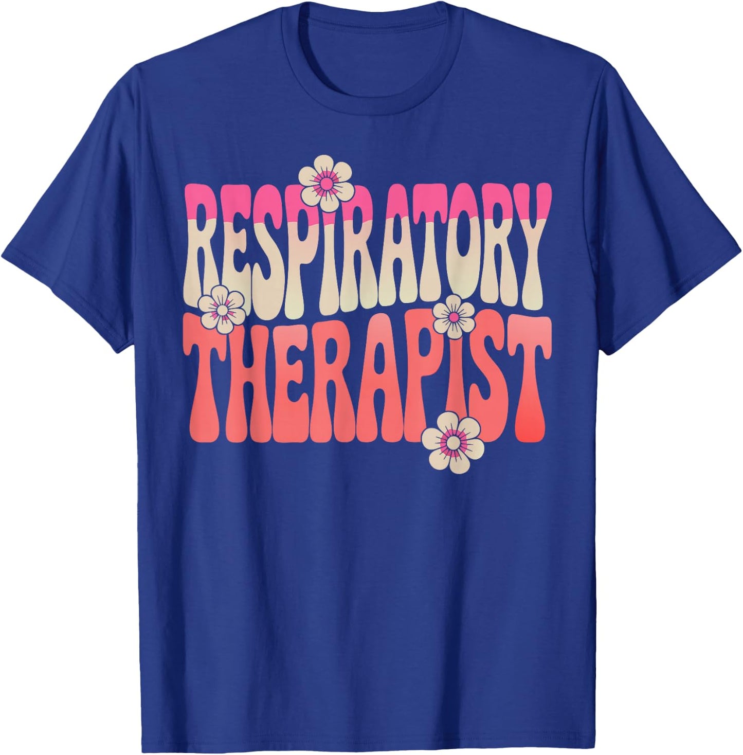 Retro Respiratory Therapy Lung Health Therapist T-Shirt - T-Shirt | Royal