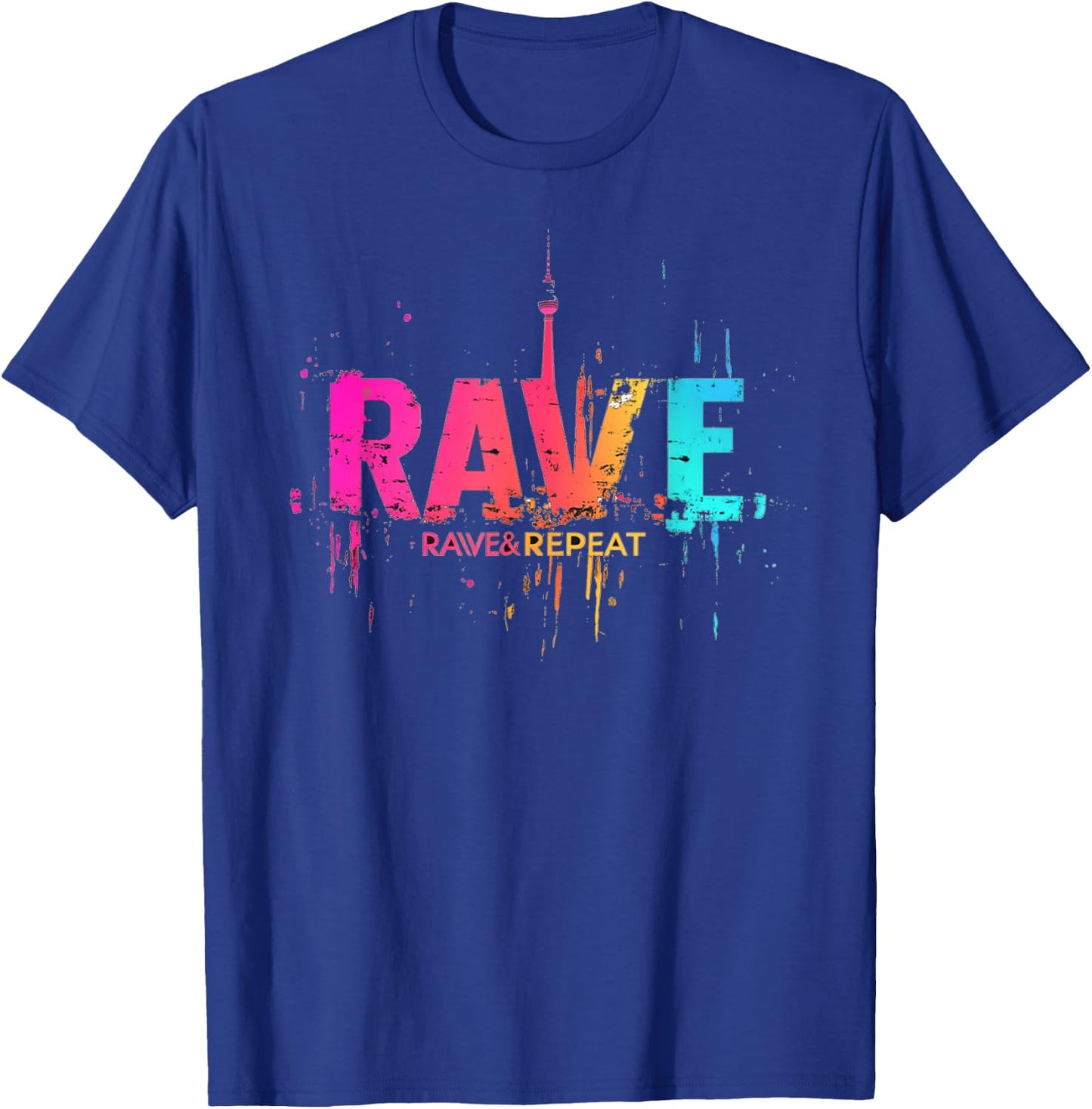 Techno Party EDM Rave T-Shirt - T-Shirt | Royal
