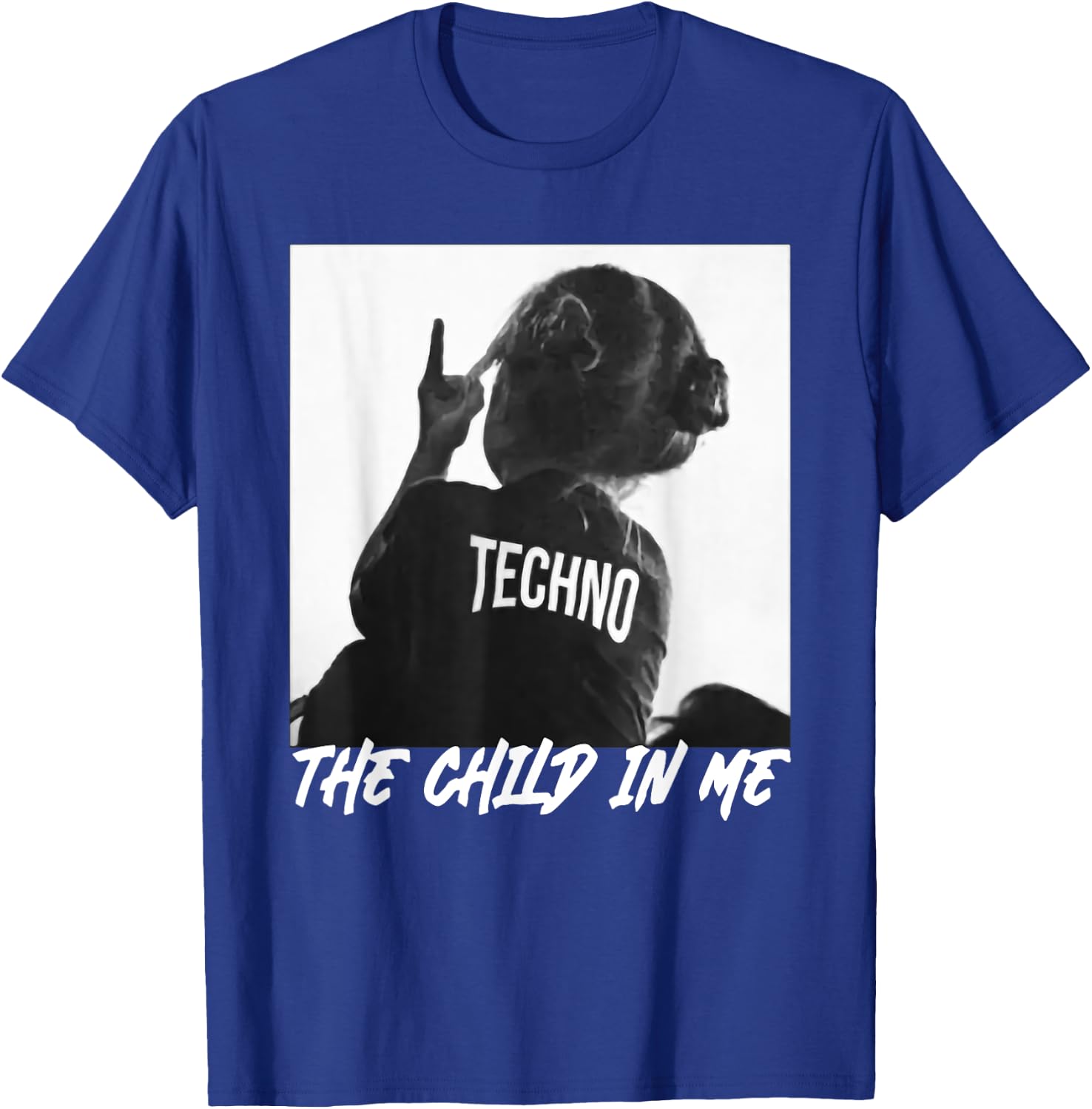 Techno the Child in Me , black T-Shirt - T-Shirt | Royal