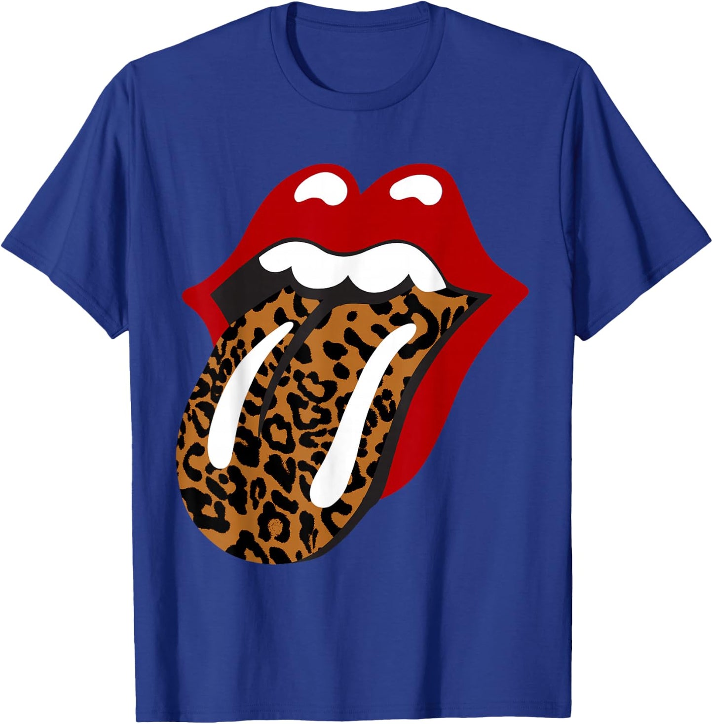 Rolling Stones Classic Leopard Tongue , black T-Shirt - T-Shirt | Royal