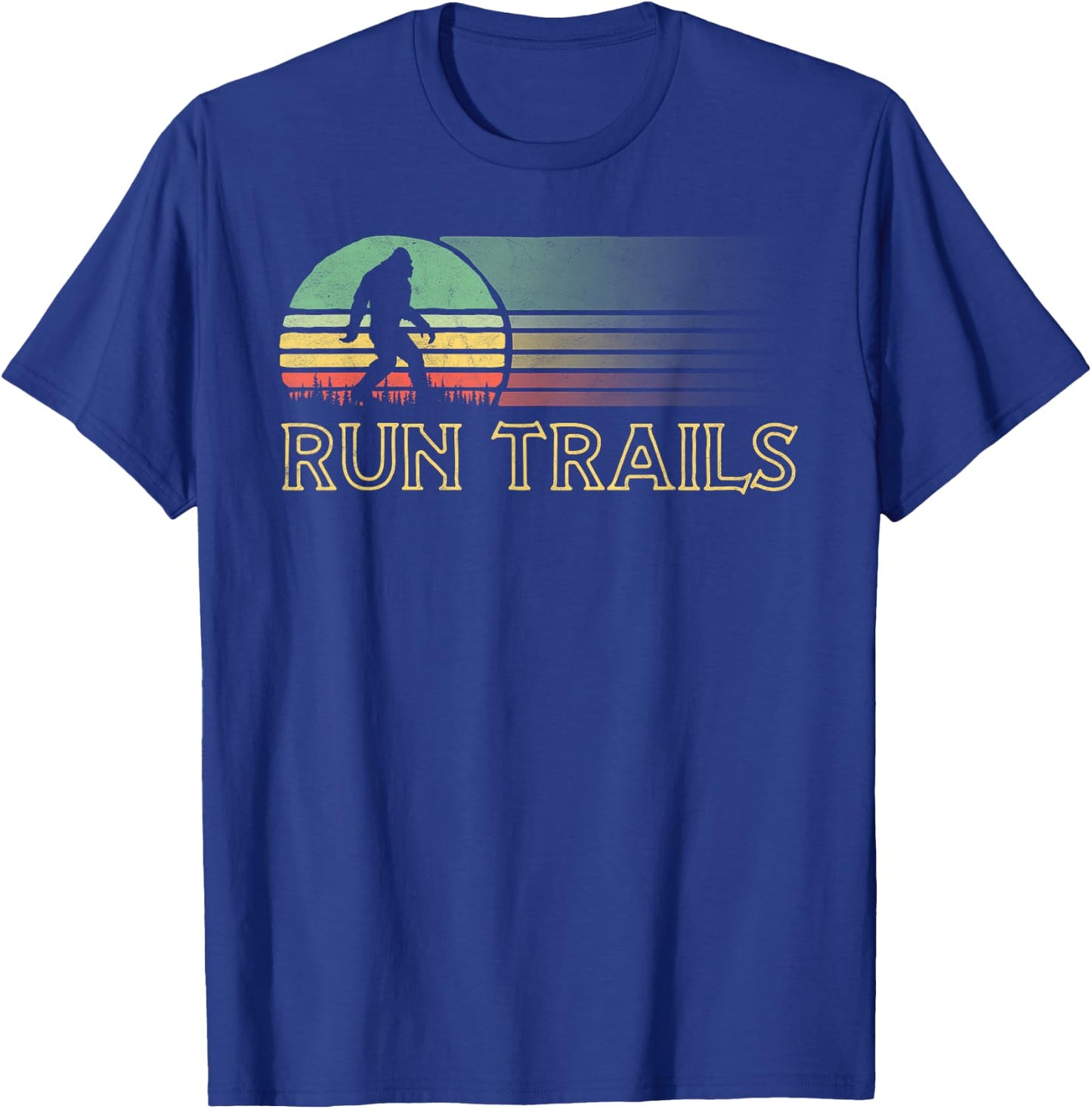 Bigfoot Runner Vintage Trail Ultra Marathon T-Shirt - T-Shirt | Royal