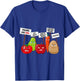 Funny Vegan - Vegetables & Fruits Protesting Against Vegans Small T-Shirt - T-Shirt | Royal
