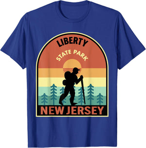 Liberty State Park NJ Retro T-Shirt - T-Shirt | Royal