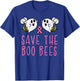 Save The Boo Bees Fun Halloween Breast Cancer Awareness Gift T-Shirt - T-Shirt | Royal