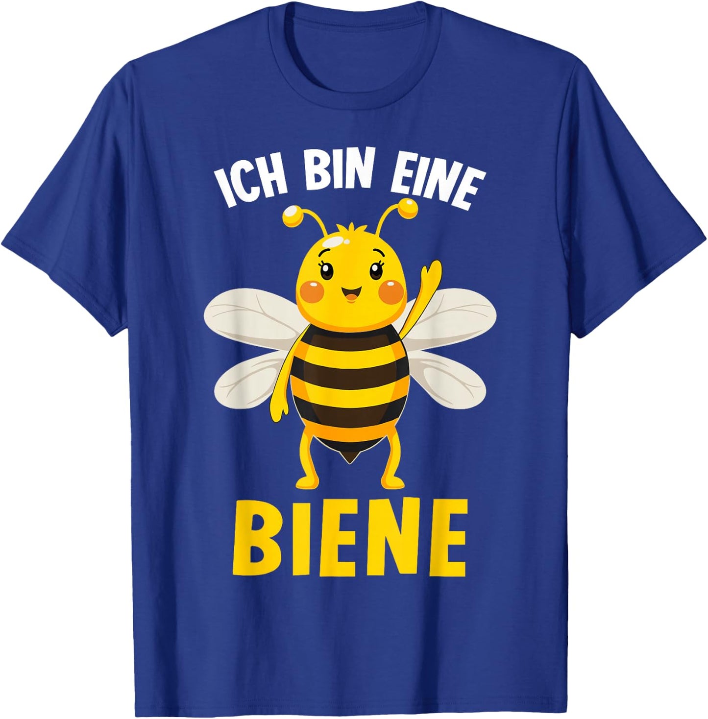 with German Text "Ich bin eine Bee" [German Language], black T-Shirt - T-Shirt | Royal