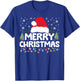 Merry Christmas Lights Red Santa Hat Xmas Family Men Women T-Shirt - T-Shirt | Royal