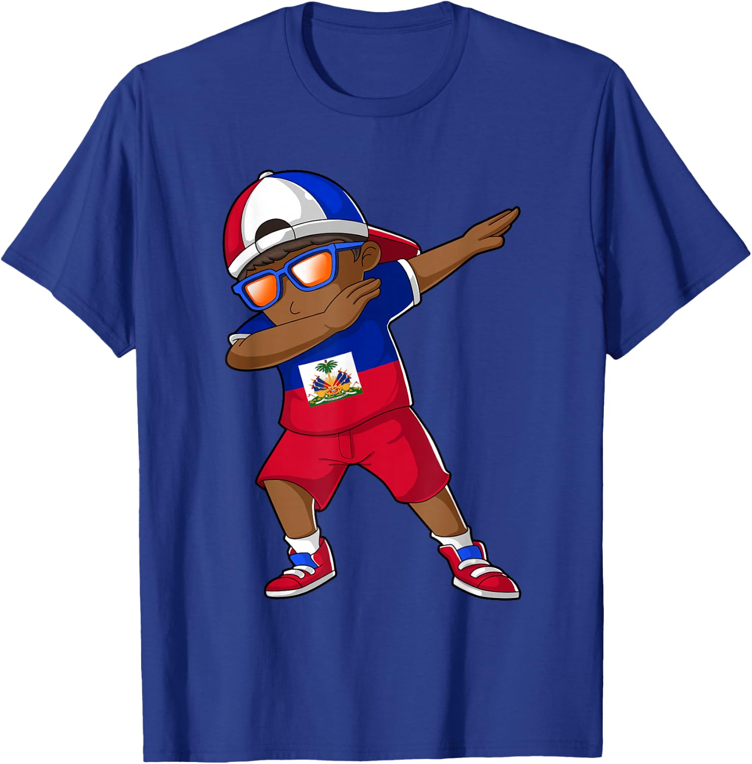 Haitian Boy Haiti Kid Patriotism Roots Heritage Small T-Shirt - T-Shirt | Royal