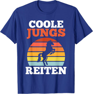 Reiter Pferd Coole Jungs Reiten T-Shirt - T-Shirt | Royal