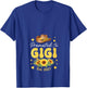 Women's Promoted to Gigi Est. 2027 Sunflowers Expecting New Baby V-Neck T-Shirt - T-Shirt | Royal