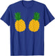 Pineapple Bra Funny Hawaiian Bikini , black, S T-Shirt - T-Shirt | Royal