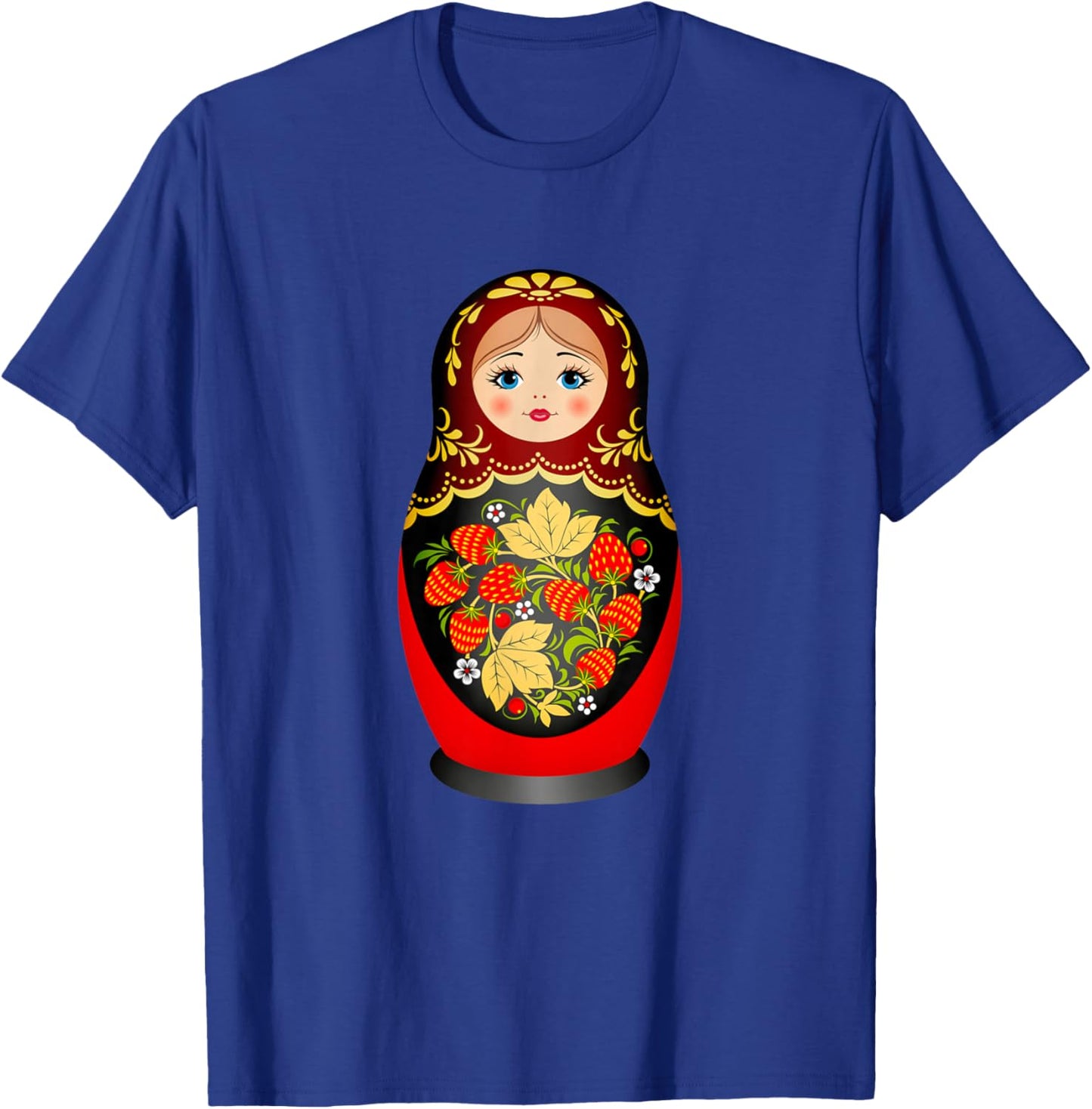 Beautiful Matryoshka Russian Nesting Doll T-Shirt - T-Shirt | Royal