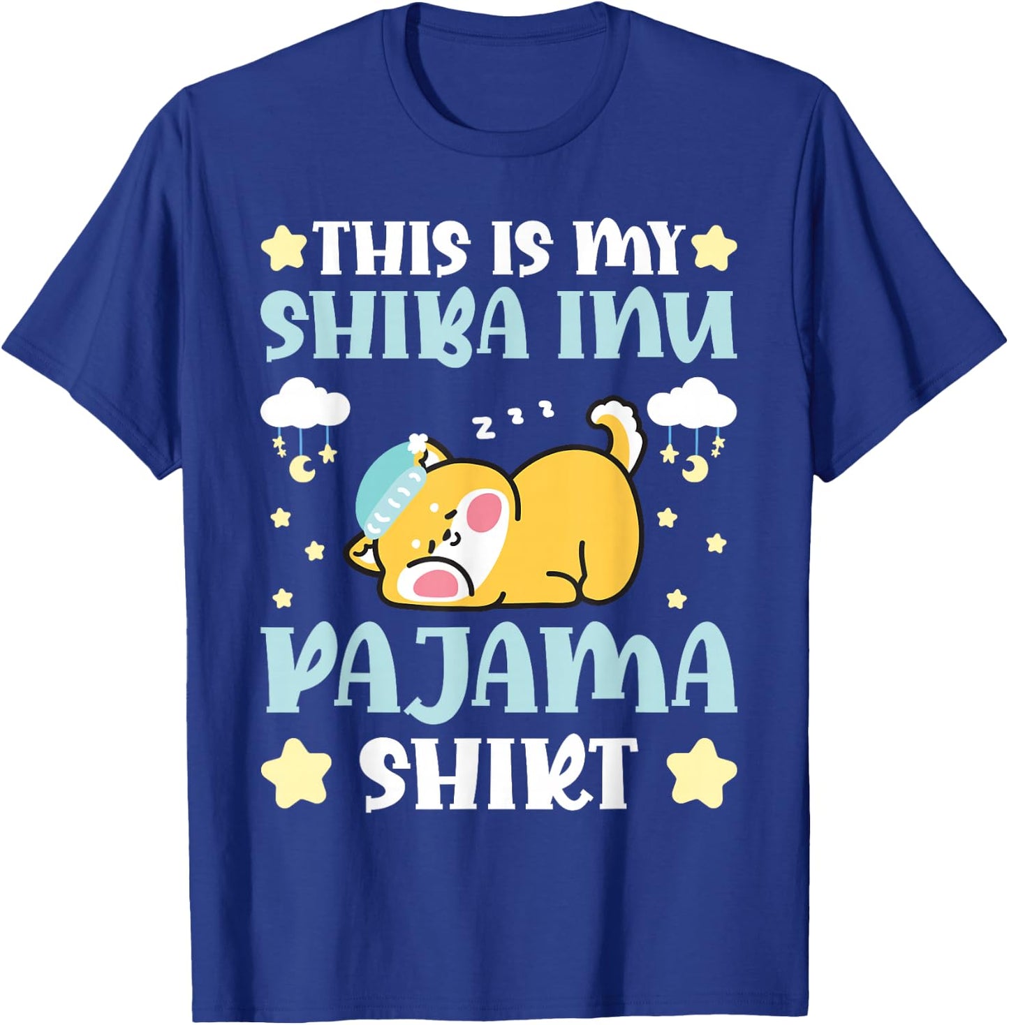 Cute PJ Teen Boys PJs Girls PJs Funny PJ My Shiba Inu Pajama T-Shirt - T-Shirt | Royal