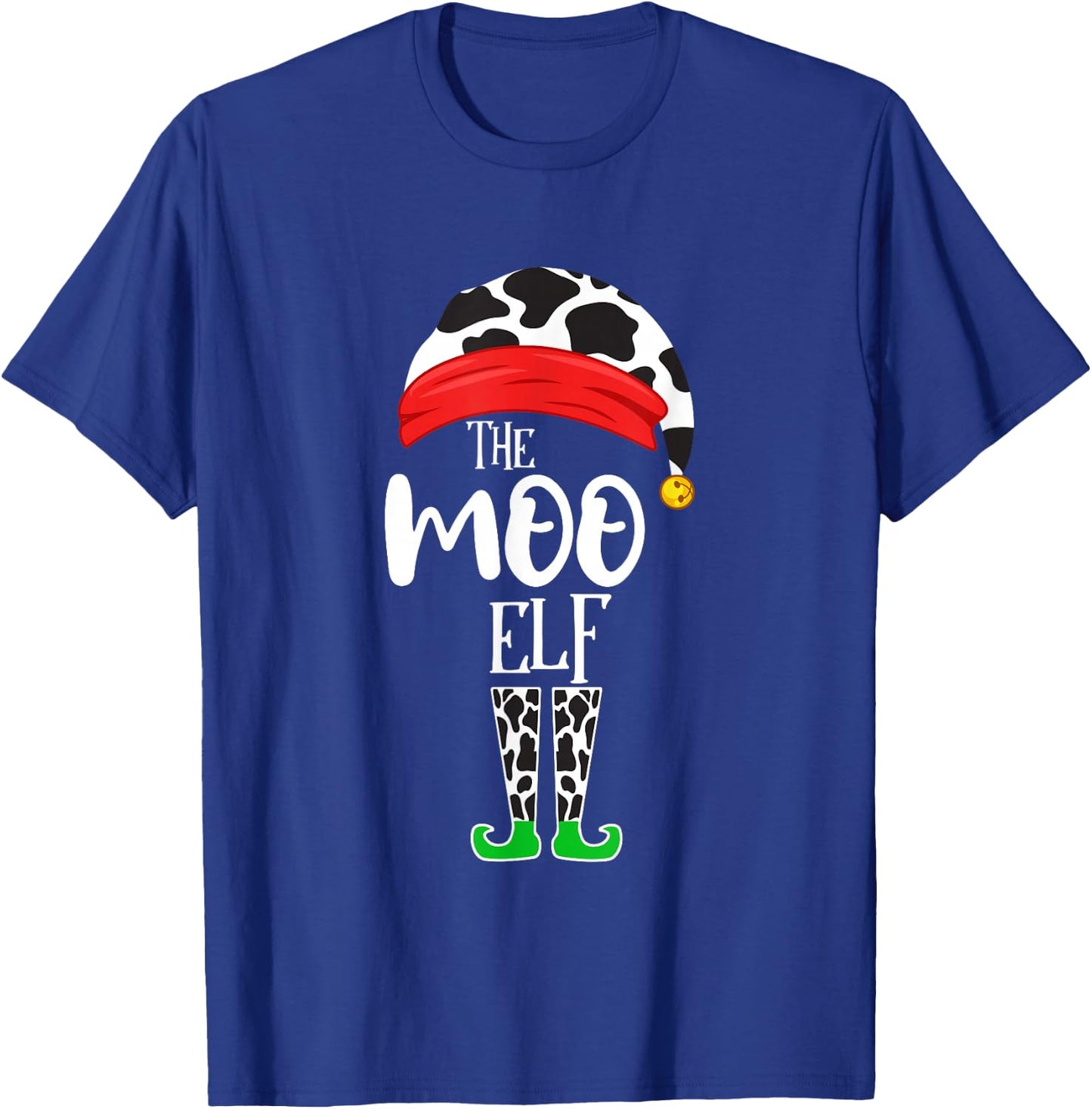 The Elf Moo Cow Funny Christmas Elf Family Matching T-Shirt - T-Shirt | Royal