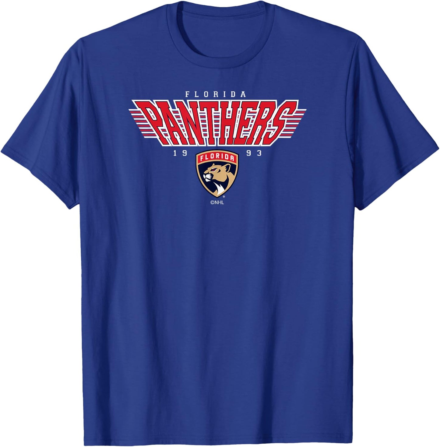 Florida Panthers Laser Black Officially Licensed T-Shirt - T-Shirt | Royal