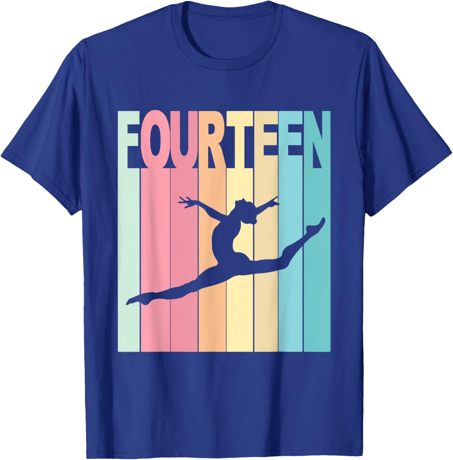 14th Birthday Girl Dance Theme Party 14 Year Old Bday T-Shirt - T-Shirt | Royal