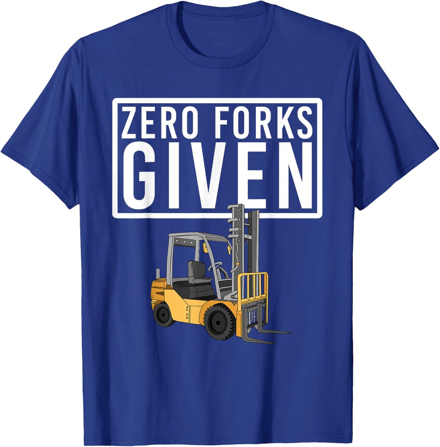 Funny Forklift Driver Art Women Forklift Operator T-Shirt - T-Shirt | Royal