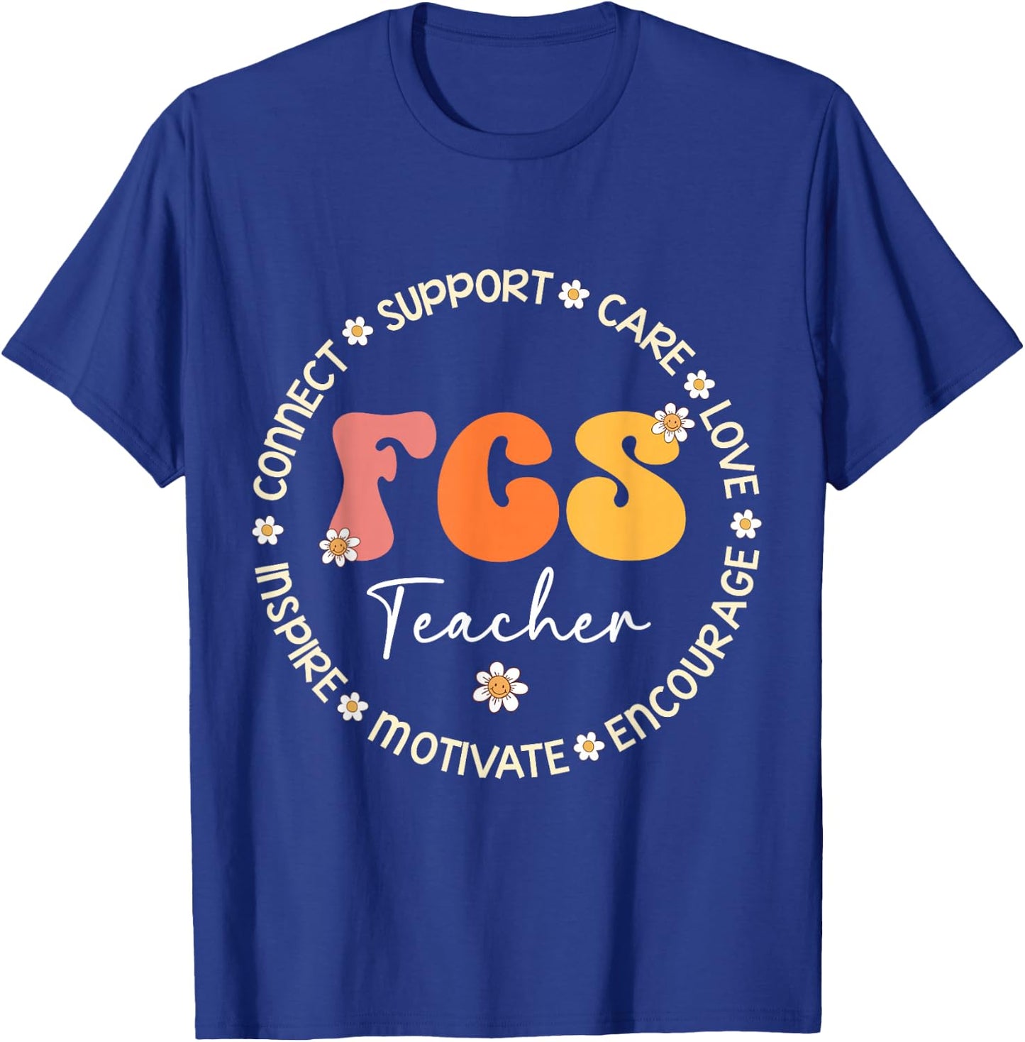 Cute FCS Teacher Squad Appreciation Week Back to School T-Shirt - T-Shirt | Royal