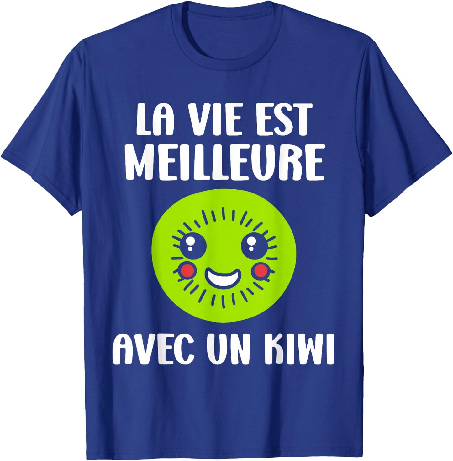 Kiwi Fruit Life is better with a kiwi , Black, S T-Shirt - T-Shirt | Royal
