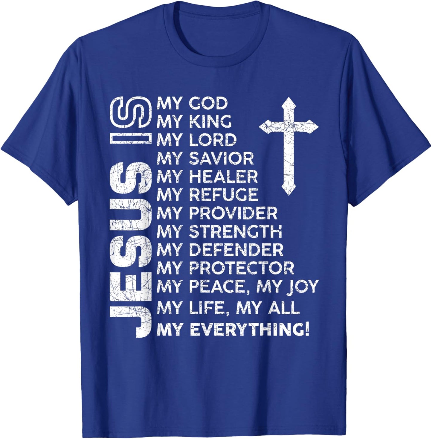 Christian Men Boys Kids Jesus T-Shirt - T-Shirt | Royal
