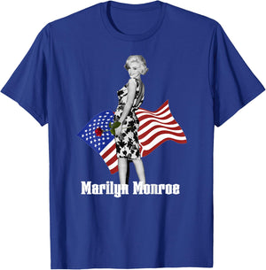 Marilyn Monroe_024_Back Printed T-Shirt - T-Shirt | Royal