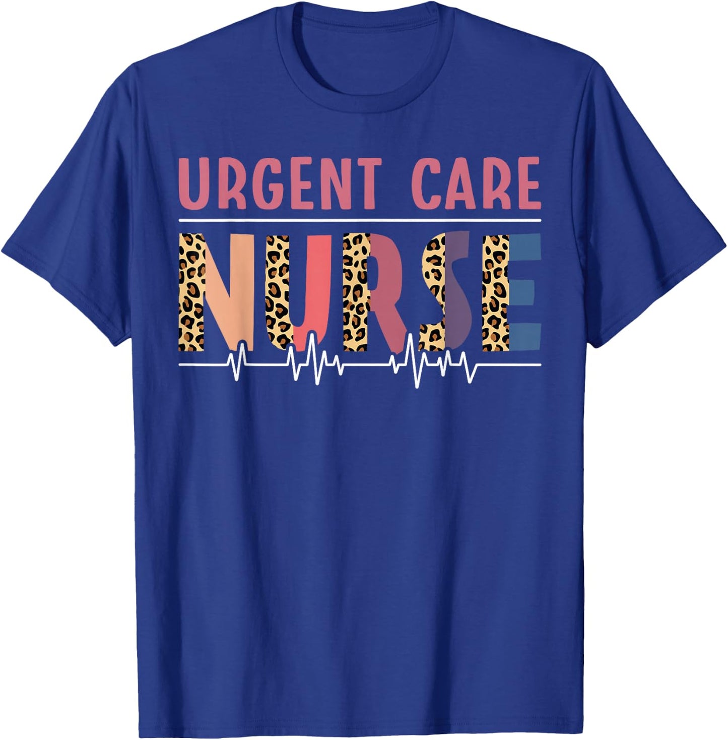 Urgent Care Nurse Leopard T-Shirt - T-Shirt | Royal