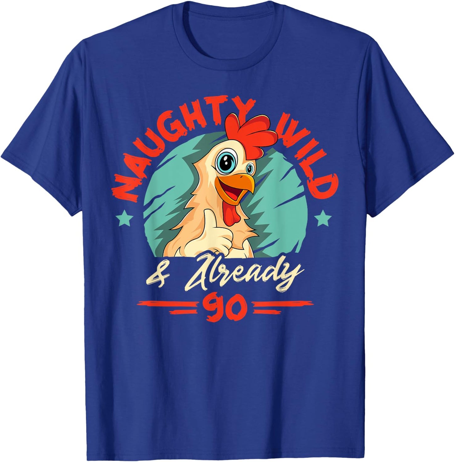 Chicken 90th Birthday Party Chick Barnyard Farm Theme Barn T-Shirt - T-Shirt | Royal
