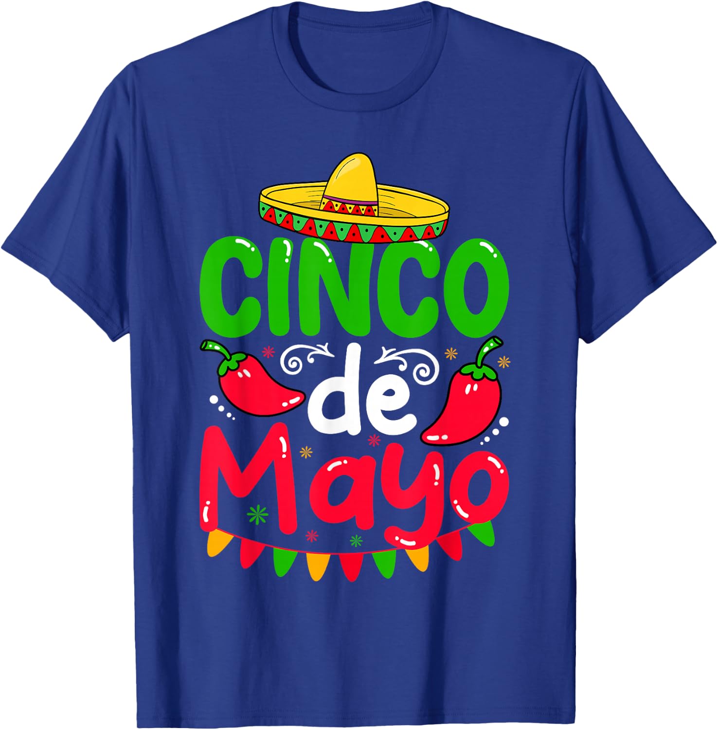 Cinco De Mayo Lets Fiesta Squad 5 De Mayo Mexican Men Women T-Shirt - T-Shirt | Royal