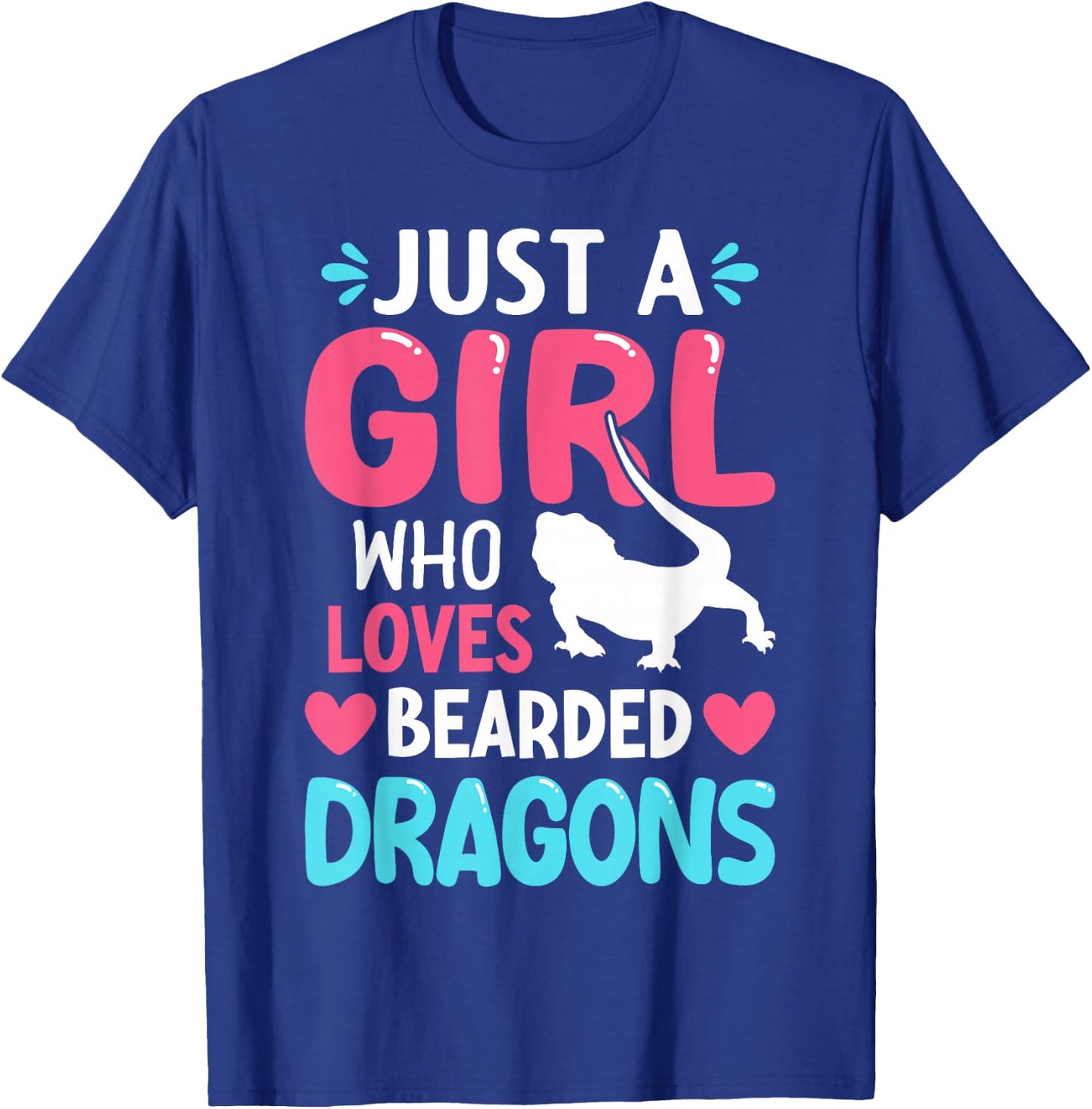 Just A Girl Who Loves Bearded Dragons T-Shirt - T-Shirt | Royal