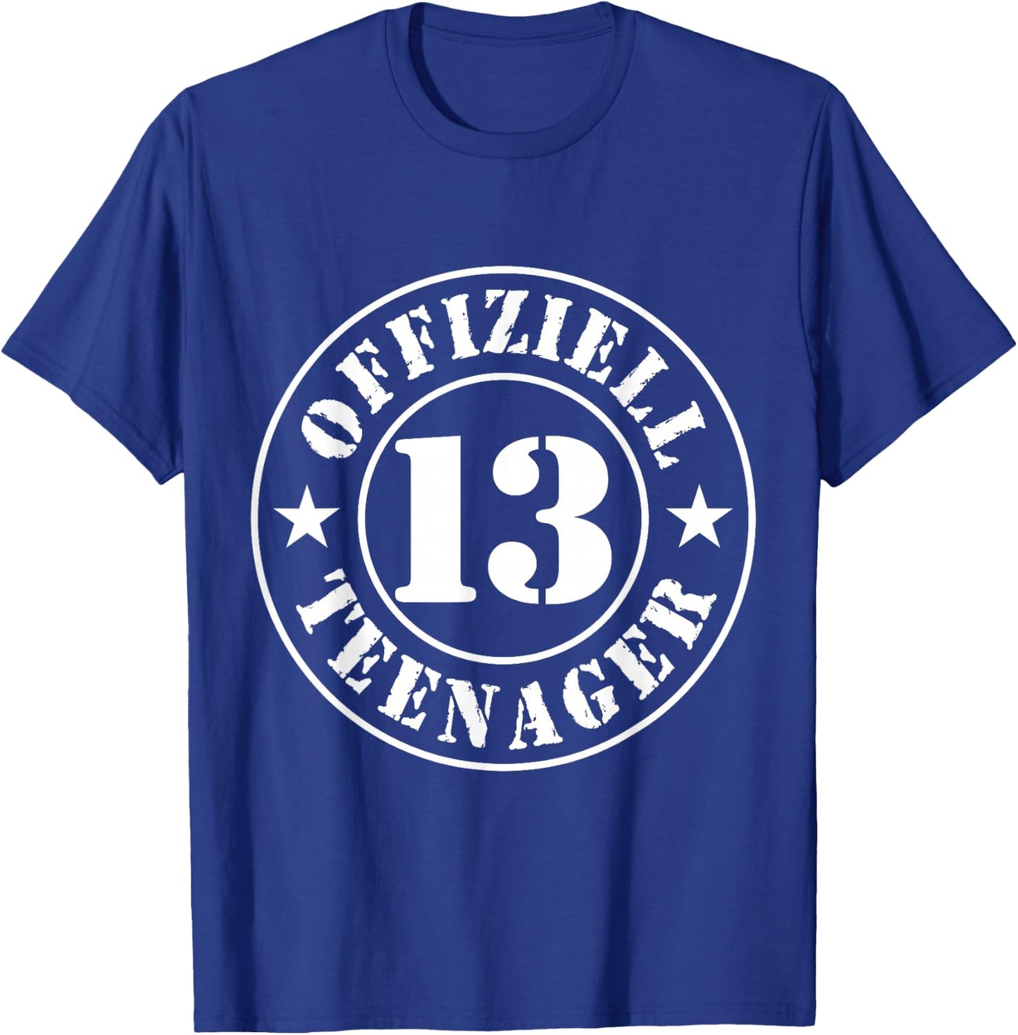 13th Birthday Official Teenager 13 Years Boy Girl , black T-Shirt - T-Shirt | Royal