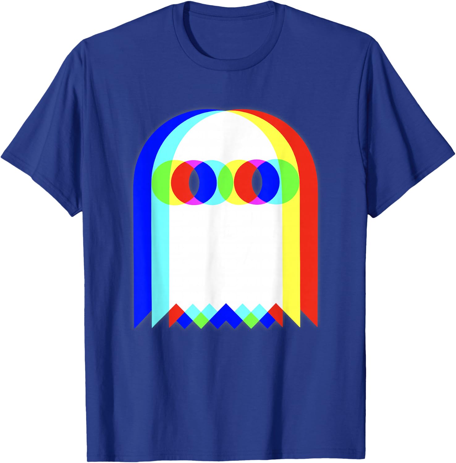 Vaporwave Ghost Retro Halloween Techno EDM Psychedelic , Black, S T-Shirt - T-Shirt | Royal