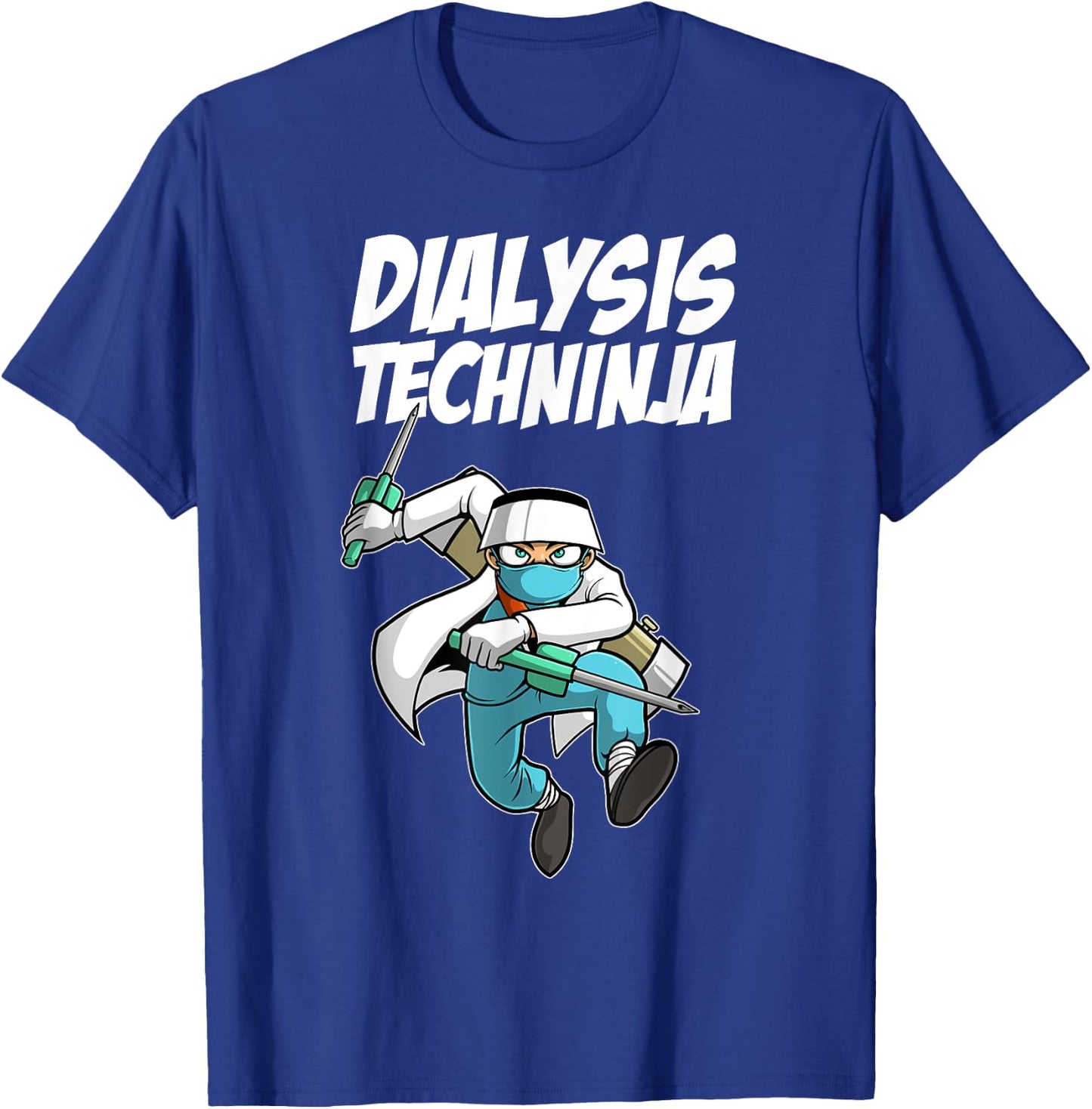 Cool Dialysis Technician Women Ninja Dialysis Tech T-Shirt - T-Shirt | Royal