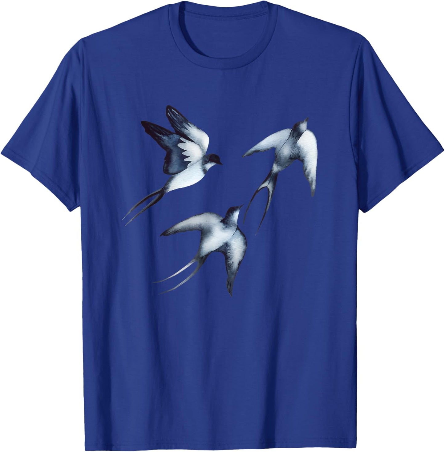 Swallows in Flight T-Shirt - T-Shirt | Royal