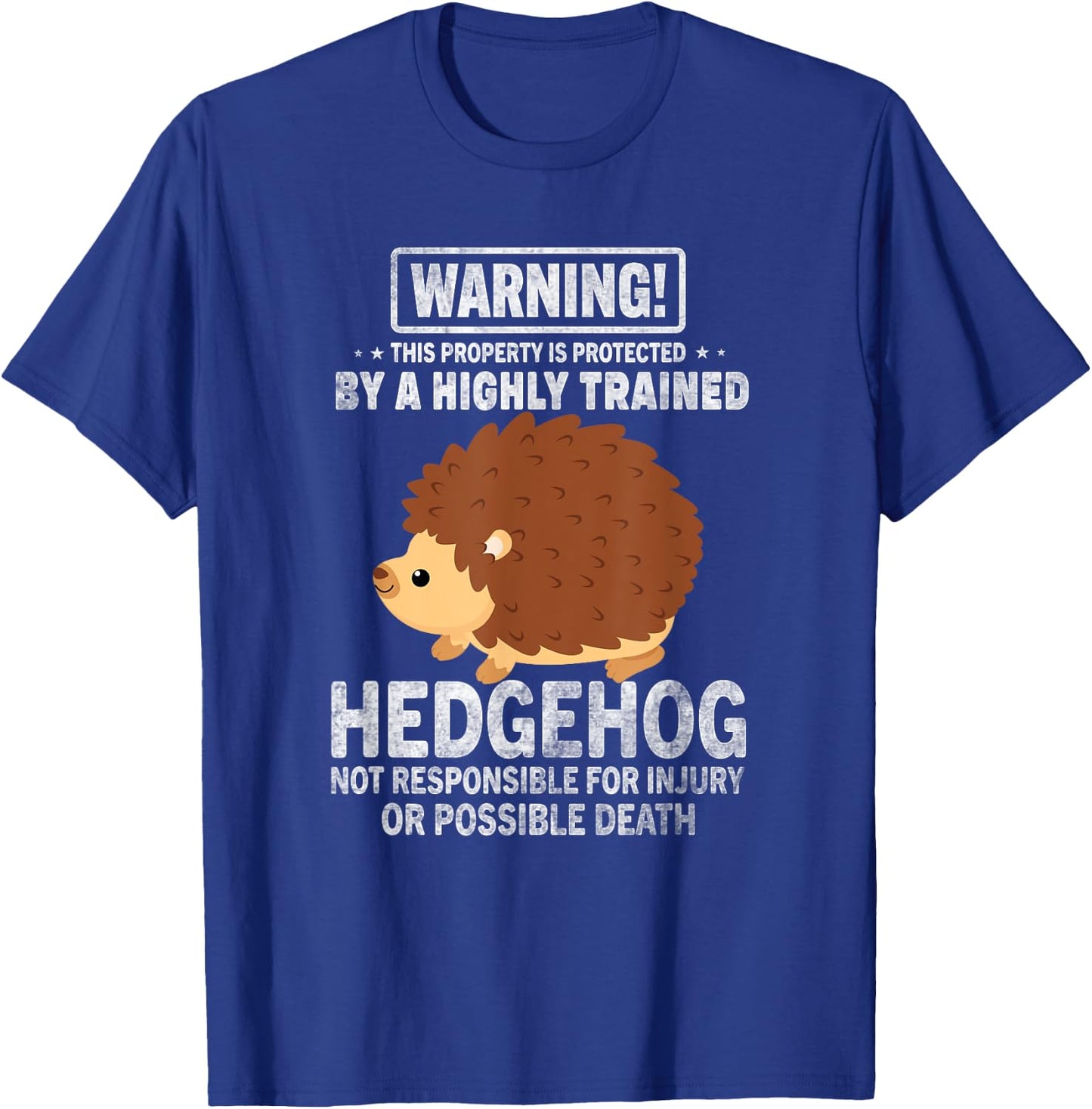 Funny Hedgehog Design Women Hedgehogs Lover T-Shirt - T-Shirt | Royal