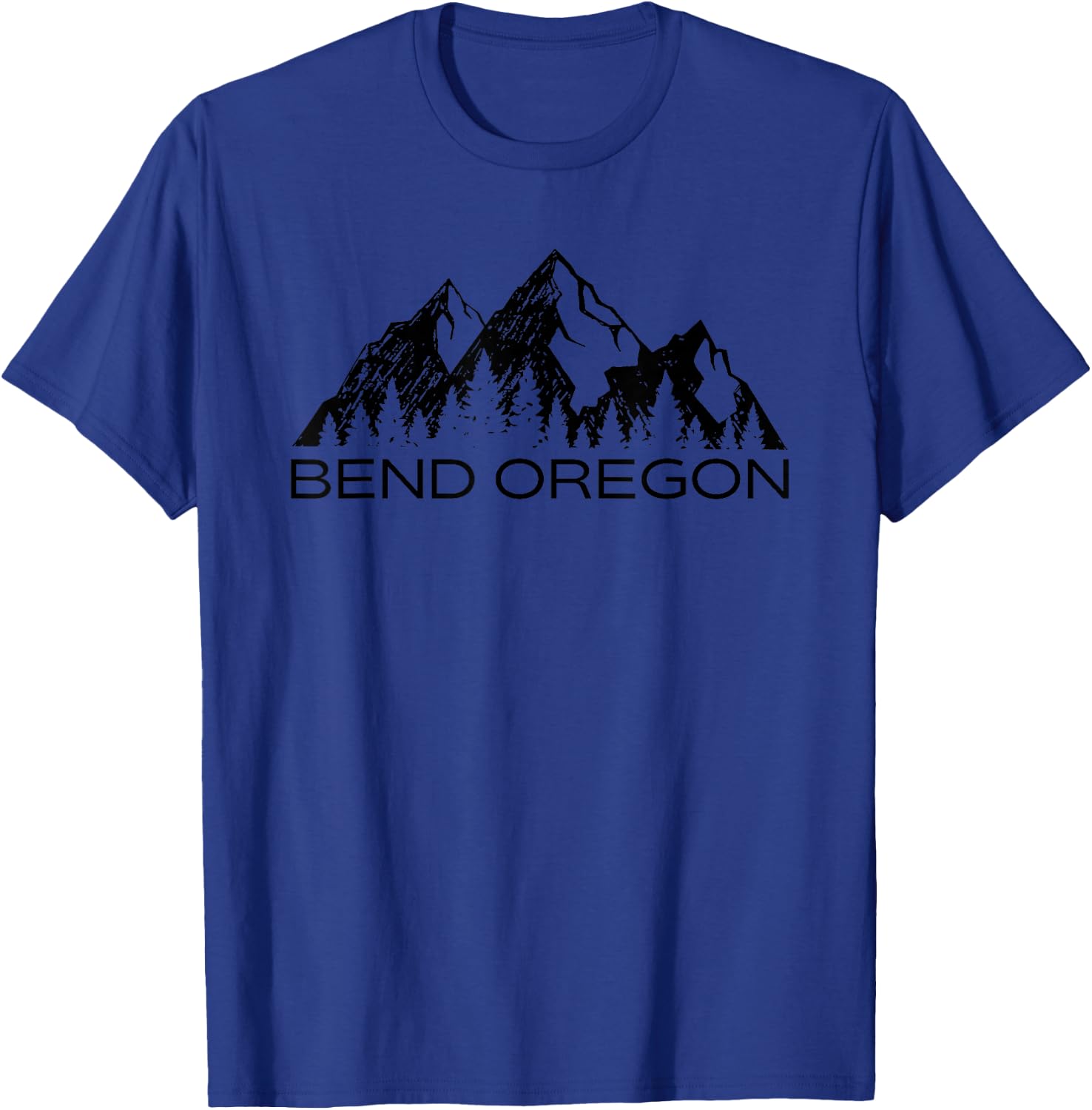 Bend Oregon Mountain Souvenir Gift | Cool Bend Oregon T-Shirt - T-Shirt | Royal
