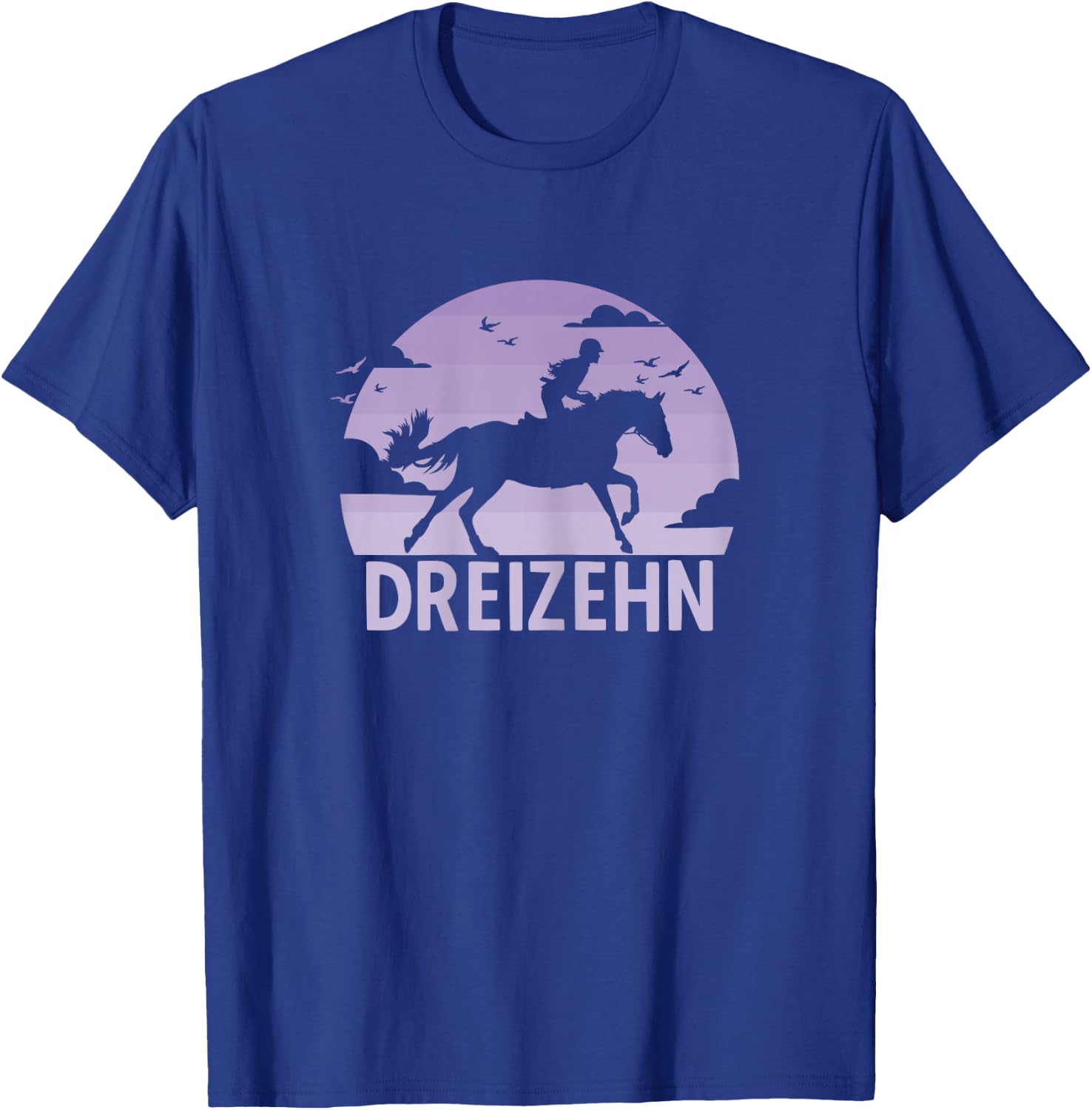 13. Geburtstag Reiterin 13 Jahre Mädchen Pferde Geburtstags T-Shirt - T-Shirt | Royal