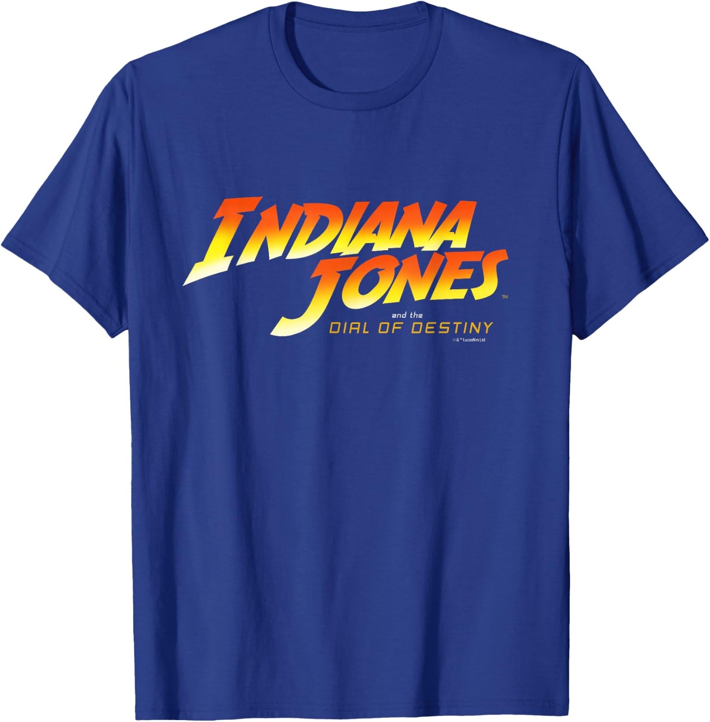 Lucasfilm Indiana Jones and the Dial of Destiny Movie Logo T-Shirt - T-Shirt | Royal