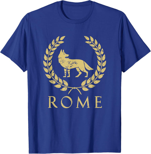 Ancient Rome Wolf Symbol of Romulus and Remus T-Shirt - T-Shirt | Royal