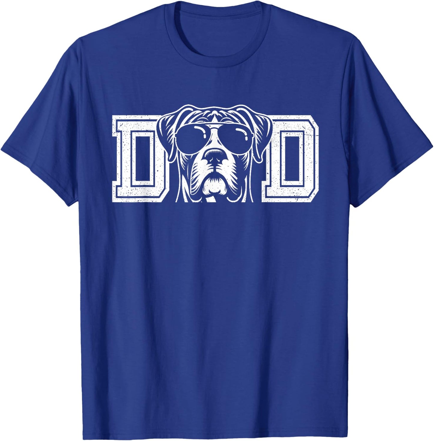 Boxer Dog Owner Boxer Dad Father's Day T-Shirt - T-Shirt | Royal