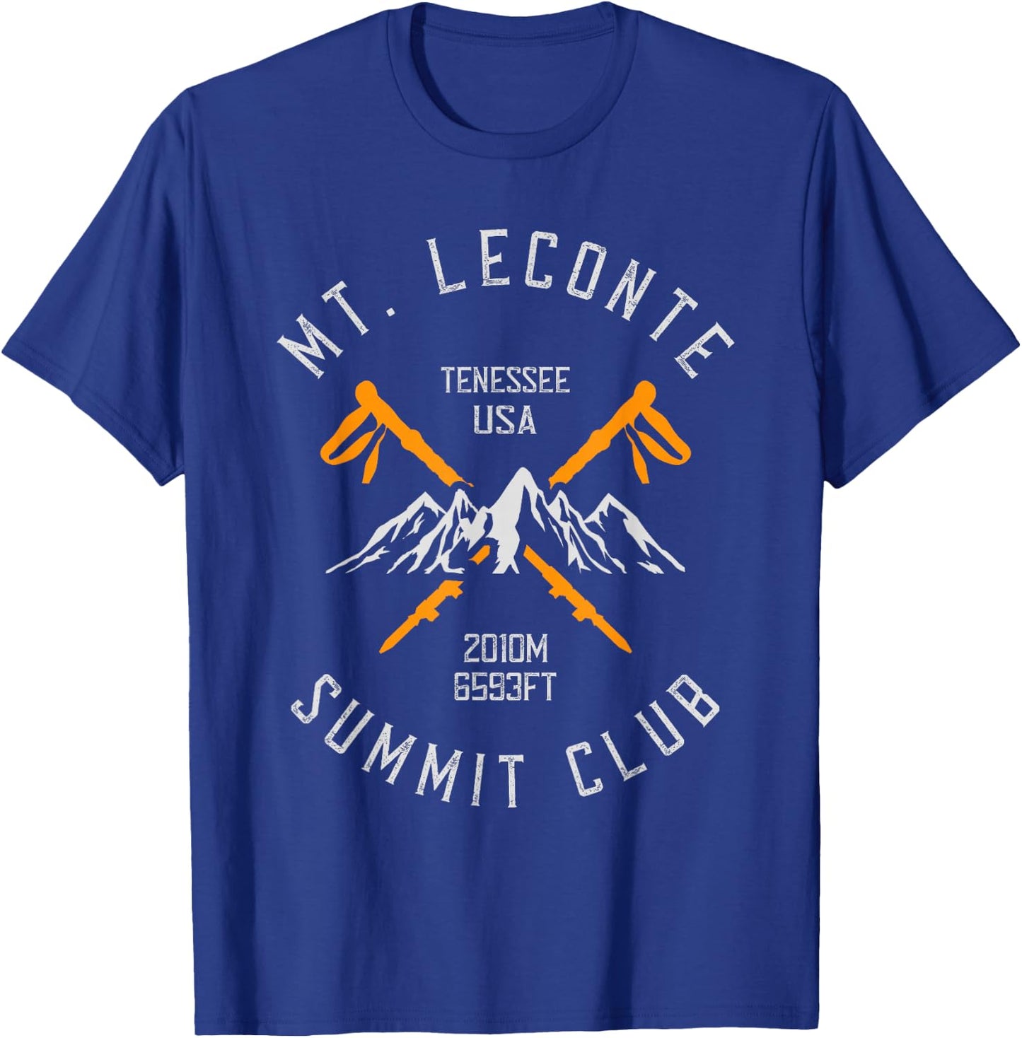 Mount LeConte Mountain Hiker Hiking T-Shirt - T-Shirt | Royal