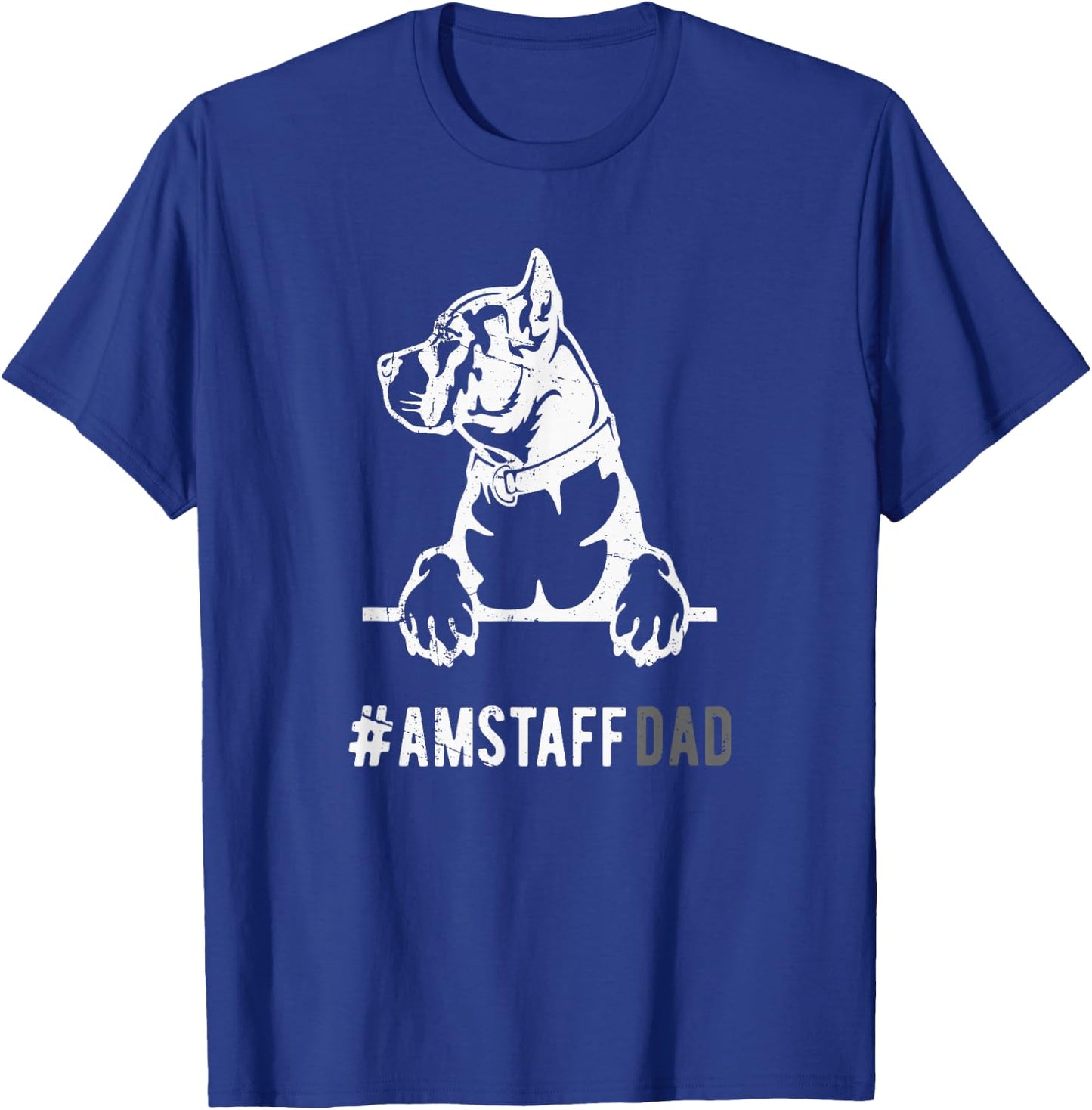 Amstaff Dad Herren Staffordshire Terrier Hund Papa Geschenk T-Shirt - T-Shirt | Royal