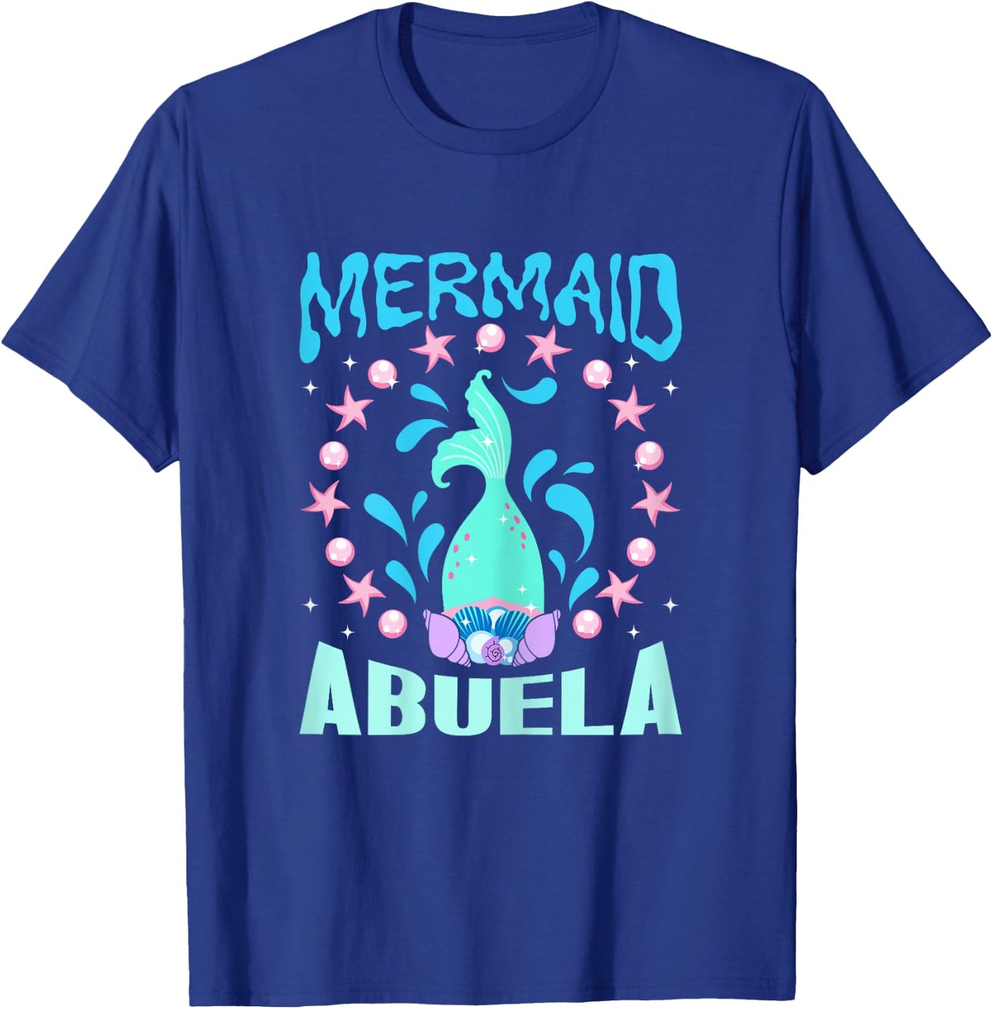 Mermaid Birthday Outfit Mermaid Party Grandma Mermaid Abuela T-Shirt - T-Shirt | Royal