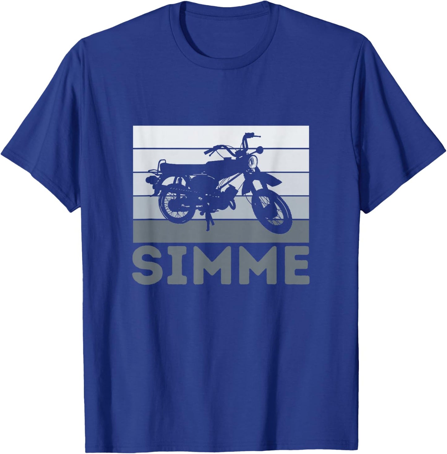 Simme Simson DDR Moped Two-Stroke S51 Vintage T-Shirt - T-Shirt | Royal