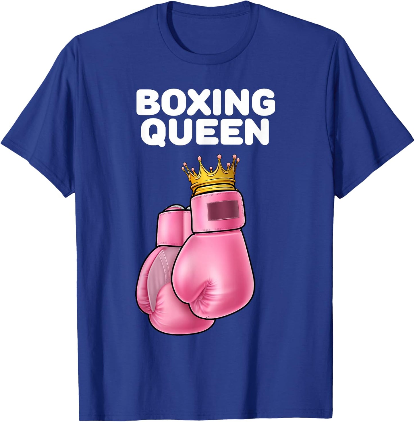 Boxing Queen | Women's Boxing | Girls Boxer Boxing , black T-Shirt - T-Shirt | Royal