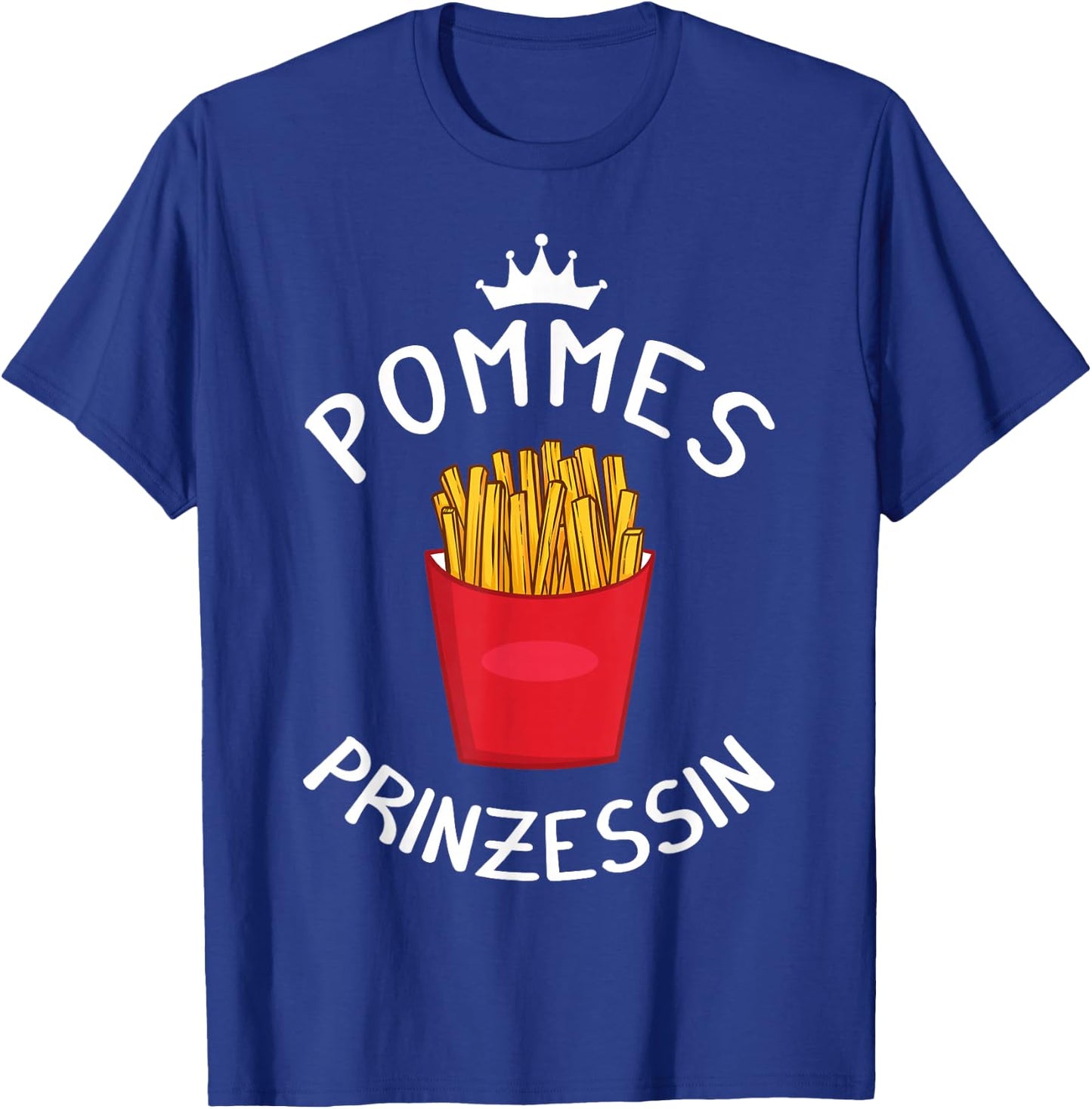 French Fries Ketchup Gift , black T-Shirt - T-Shirt | Royal